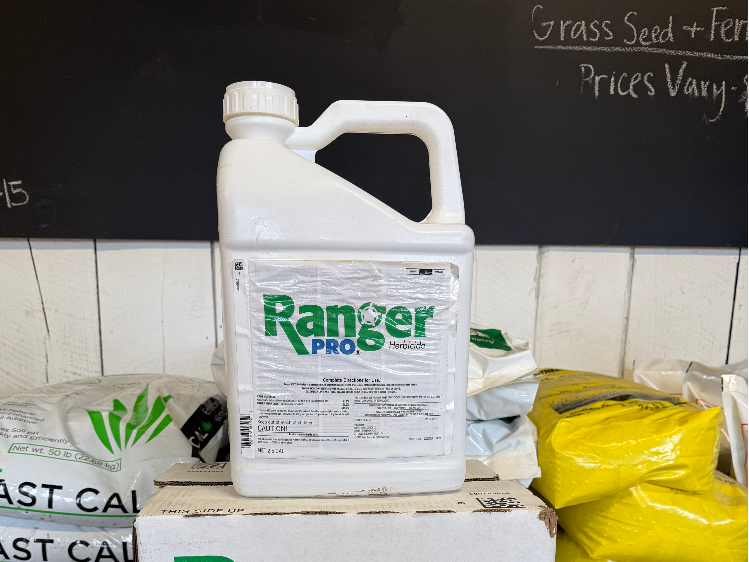 pesticide A container of Ranger brand pesticide.
